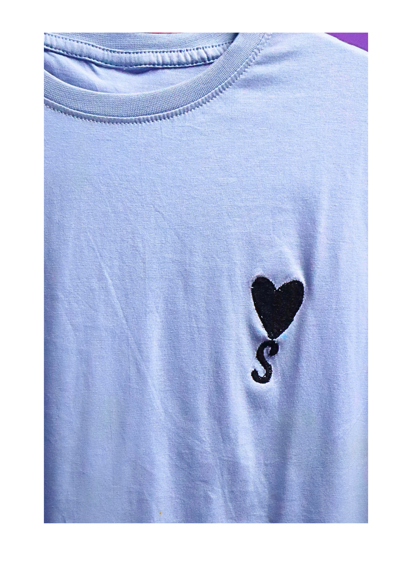 Men's Cotton T-Shirt, Letter with Love symbol , Party wear