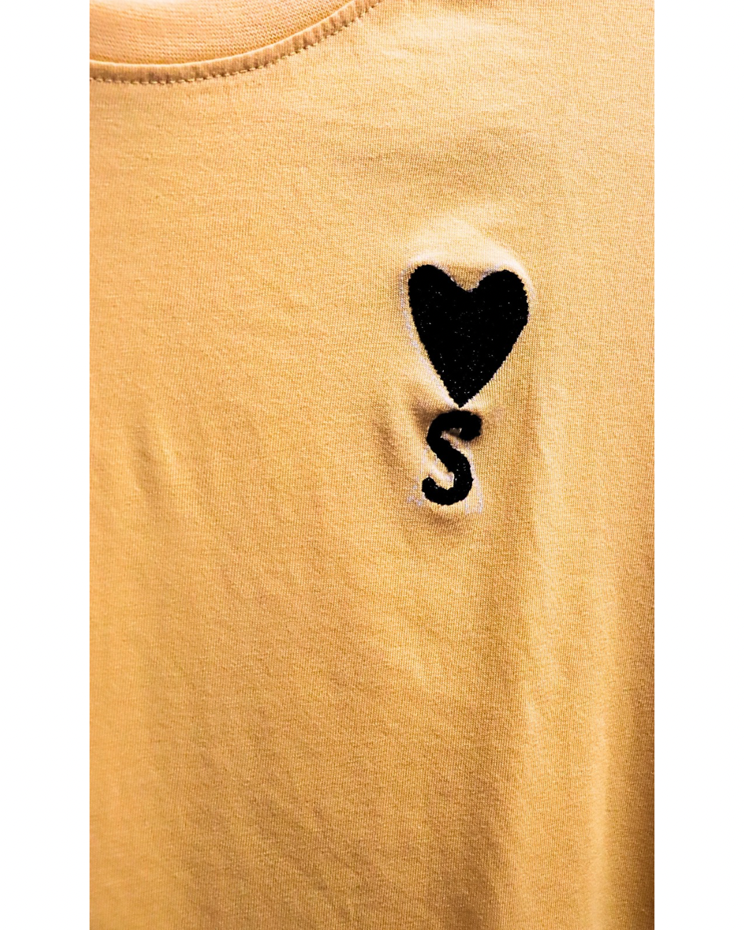 Men's Cotton T-Shirt, Letter with Love symbol , Party wear