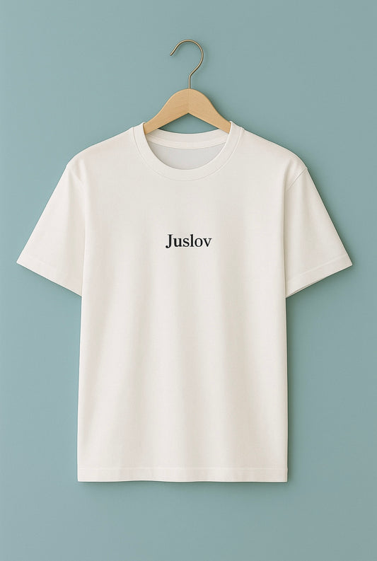 Juslov premium t shirt with embroidery , Casual & Party wear for men and women