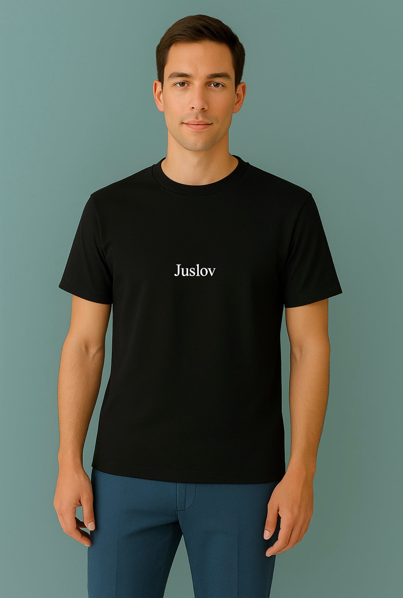 Juslov premium t shirt with embroidery , Casual & Party wear for men and women